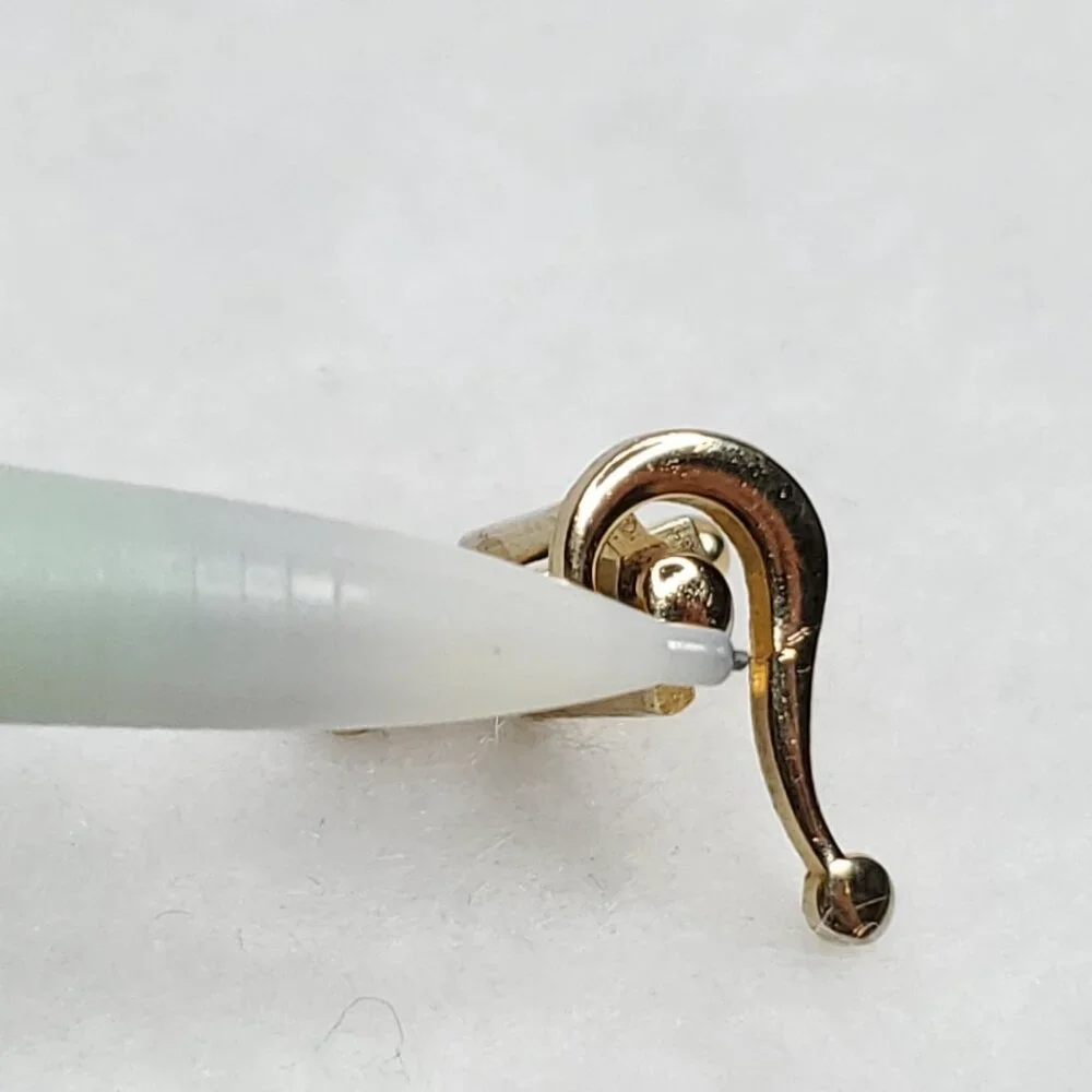 Vintage Question Mark Cufflinks Gold Tone